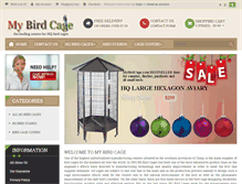 Tablet Screenshot of mybirdcage.com